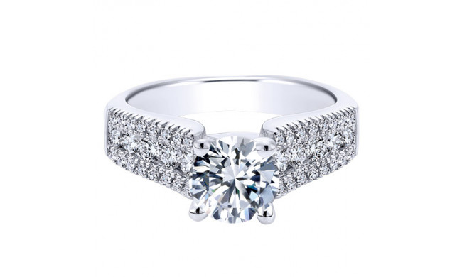 14k White Gold Emanuel Diamonds .51ct Diamond Engagement Ring