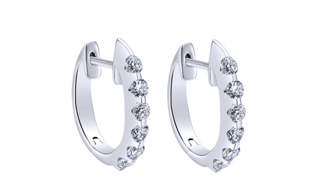 14k White Gold Emanuel Diamonds .80ct Diamond Earrings