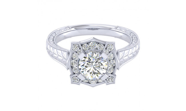 14k White Gold Emanuel Diamonds .27ct Diamond Engagement Ring