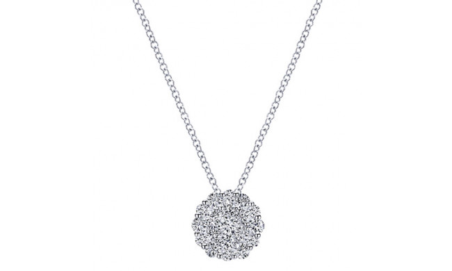 14k White Gold Emanuel Diamonds .76ct Diamond Necklace