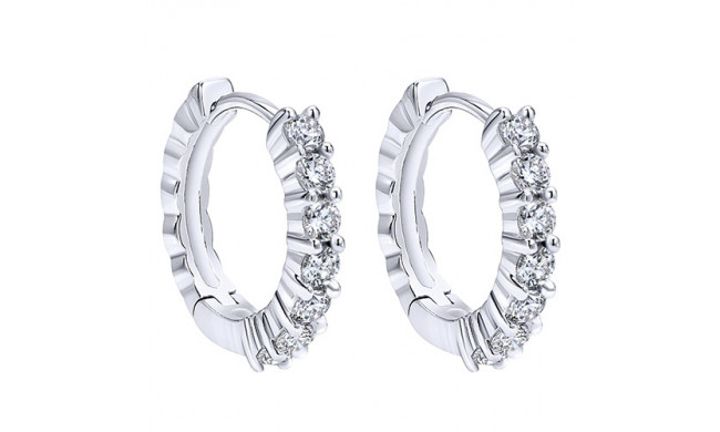 14k White Gold Emanuel Diamonds .47ct Diamond Earrings