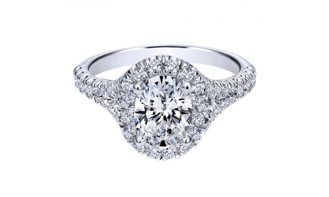 14k White Gold Emanuel Diamonds .70 ct Diamond Engagement Ring