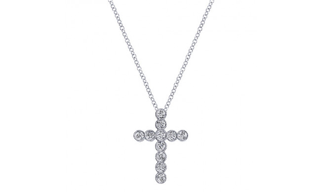 14k White Gold Emanuel Diamonds .23ct Diamond Necklace