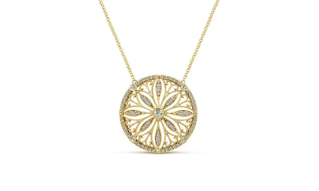 Diamonds 14k Yellow Gold Necklace 