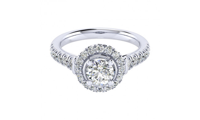 14k White Gold Emanuel Diamonds .52ct Diamond Engagement Ring