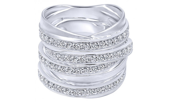 14k White Gold Emanuel Diamonds .90ct Diamond Fashion Ring