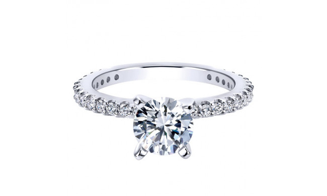 14k White Gold Emanuel Diamonds .36ct Diamond Engagement Ring