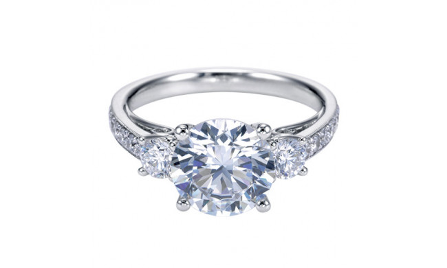 14k White Gold Emanuel Diamonds .60ct Diamond Engagement Ring