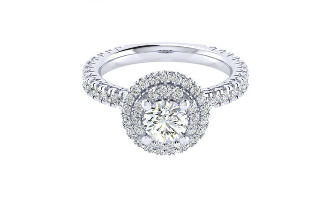 14k White Gold Emanuel Diamonds .75ct Diamond Engagement Ring