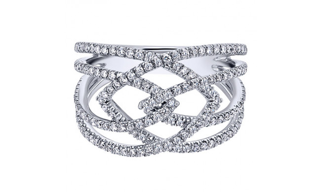 14k White Gold Emanuel Diamonds .63ct Diamond Fashion Ring