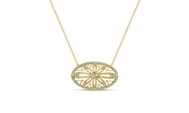 Vintage 14k Yellow Gold Fashion Necklace