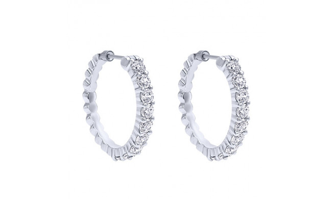 14k White Gold Emanuel Diamonds .90ct Diamond Earrings