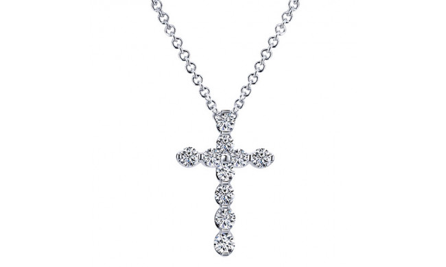 14k White Gold Emanuel Diamonds .75ct Diamond Necklace