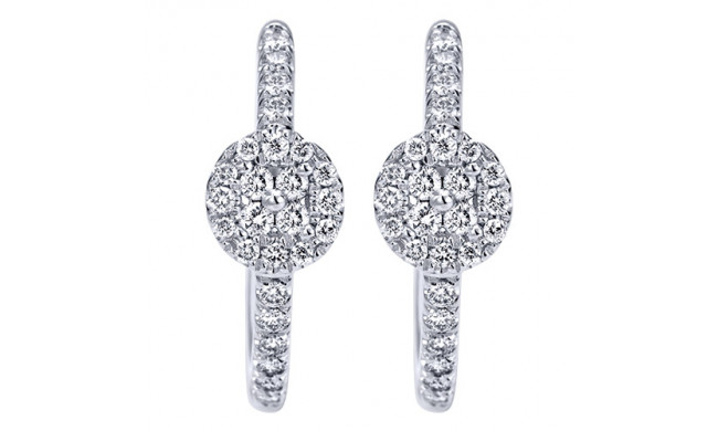 14k White Gold Emanuel Diamonds .52ct Diamond Earrings