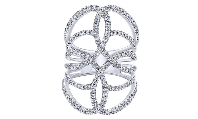 14k White Gold Emanuel Diamonds 1.11ct Diamond Fashion Ring