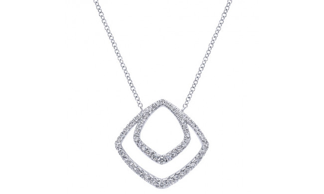 14k White Gold Emanuel Diamonds .51ct Diamond Necklace