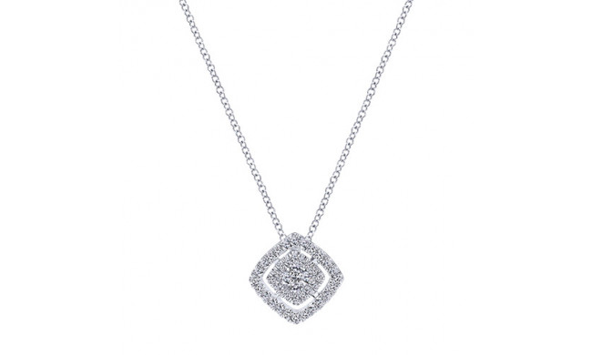 14k White Gold Emanuel Diamonds .35ct Diamond Necklace
