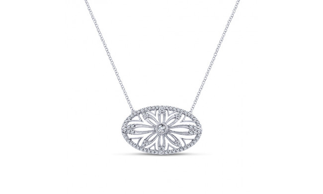  Diamonds 14k White Gold Necklace