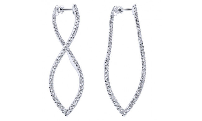 14k White Gold Emanuel Diamonds 1.45ct Diamond Earrings