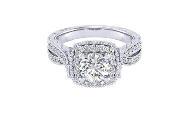 14k White Gold Emanuel Diamonds .48ct Diamond Engagement Ring