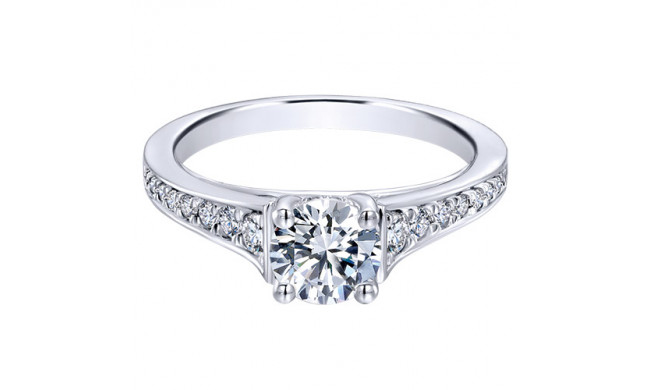 14k White Gold Emanuel Diamonds .27ct Diamond Engagement Ring