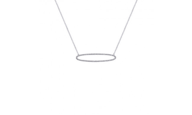 14k White Gold Emanuel Diamonds .31ct Diamond Necklace