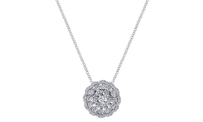14k White Gold Emanuel Diamonds 1.06ct Diamond Necklace