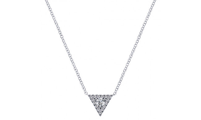 14k White Gold Emanuel Diamonds .27ct Diamond Necklace
