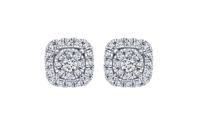 14k White Gold Emanuel Diamonds 1.01ct Diamond Earrings
