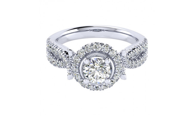 14k White Gold Emanuel Diamonds .60ct Diamond Engagement Ring