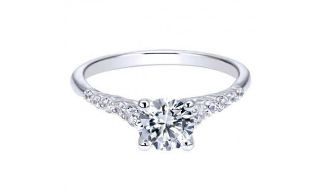 14k White Gold Emanuel Diamonds .24ct Diamond Engagement Ring