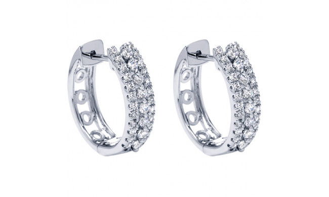 14k White Gold Emanuel Diamonds .53ct Diamond Earrings