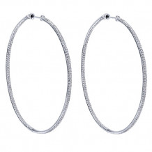 14k White Gold Emanuel Diamonds 1.80ct Diamond Earrings