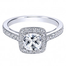 14k White Gold Emanuel Diamonds .42ct Diamond Engagement Ring