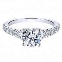 14k White Gold Emanuel Diamonds .56ct Diamond Engagement Ring