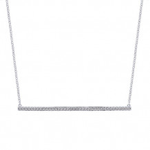 14k White Gold Emanuel Diamonds .26ct Diamond Necklace