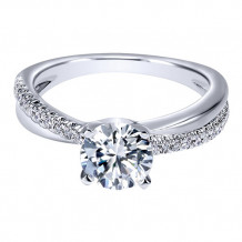 14k White Gold Emanuel Diamonds .20ct Diamond Engagement  Ring
