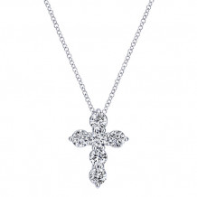 14k White Gold Emanuel Diamonds 1.15ct Diamond Necklace