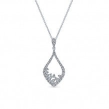 14k White Gold Emanuel Diamonds Fashion Necklace