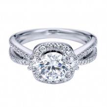 14k White Gold Emanuel Diamonds .75ct Diamond Engagement Ring