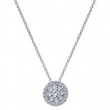 14k White Gold Emanuel Diamonds .70ct Diamond Necklace