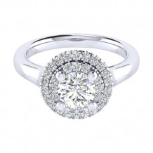 14k White Gold Emanuel Diamonds .35ct Diamond Engagment Ring