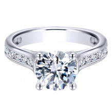 14k White Gold Emanuel Diamonds .72ct Diamond Engagement Ring