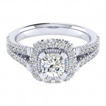 14k White Gold Emanuel Diamonds .61ct Diamond Engagement Ring