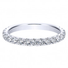 14k White Gold Emanuel Diamonds .76ct Diamond Anniversary Ring