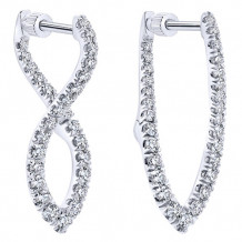 14k White Gold Emanuel Diamonds .97ct Diamond Earrings