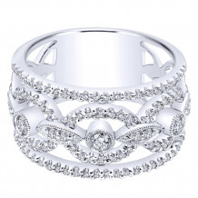 14k White Gold Emanuel Diamonds .70ct Diamond Fashion Ring