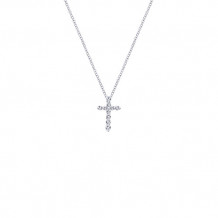 14k White Gold Emanuel Diamonds .37ct Diamond Necklace