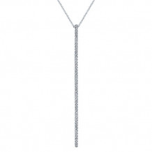 14k White Gold Diamonds Fashion Necklace