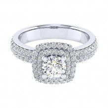 14k White Gold Emanuel Diamonds .67ct Diamond Engagement Ring